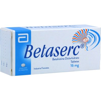 BETASERC 16MG TAB  CAJ X 20