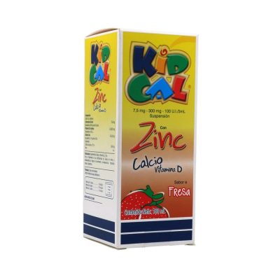 KIDCAL (300MGCa+100UI+7.5MGZn)/5ML SUSP ORAL  FCO X 180ML