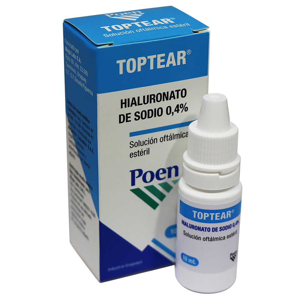 TOPTEAR 4MG/ML(0.4%) SOL OFT FCO X 10ML