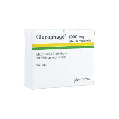 GLUCOPHAGE 1000MG TAB REC  CAJ X 30