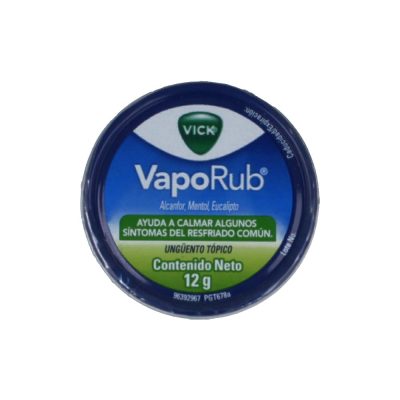 VICK VAPORUB (1.33+5.26+2.82)% UNG TOP CAJ X 12POT X 12GR