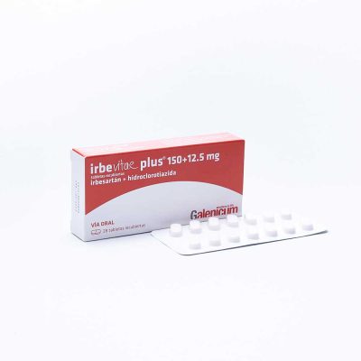 IRBEVITAE PLUS (12.5+150)MG TAB REC CAJ X 28