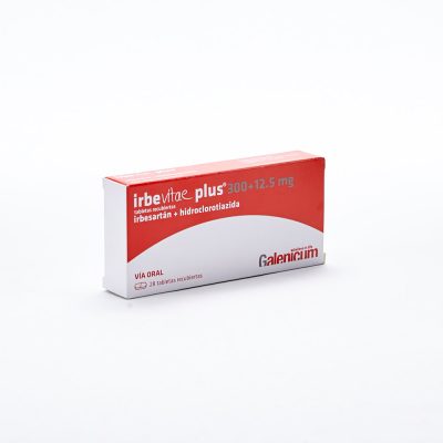 IRBEVITAE PLUS (12.5+300)MG TAB REC CAJ X 28