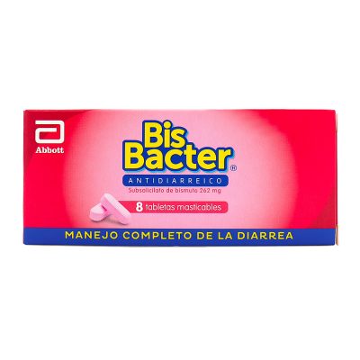 BISBACTER 262MG TAB MAST CAJ X 8