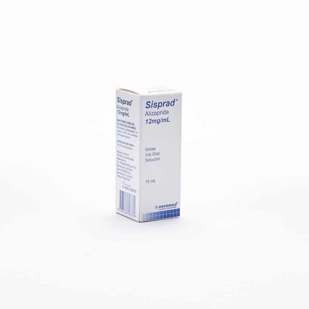 SISPRAD 12MG/ML(1.2%) SOL ORAL FCO X 15ML GOTAS