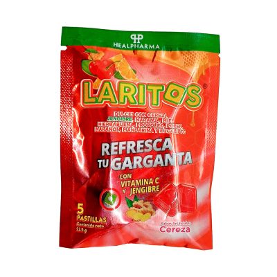 LARITOS CAJ X 12 SOB x 22.5GR CEREZA