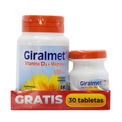 PROMO GIRALMET 1000UI TAB FCO X 100 GRATIS 30 TAB