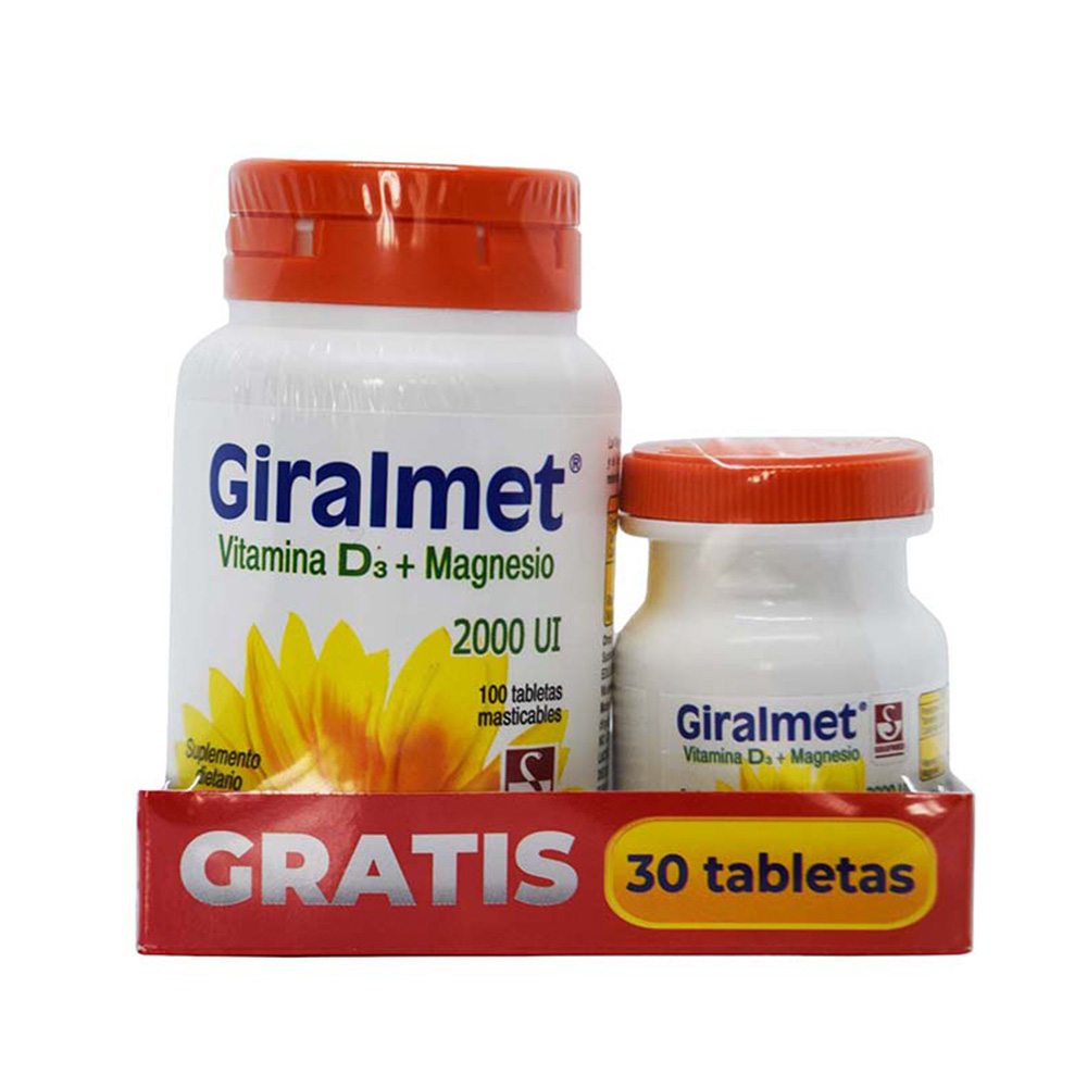 PROMO GIRALMET 2000UI TAB FCO X 100 GRATIS 30 TAB