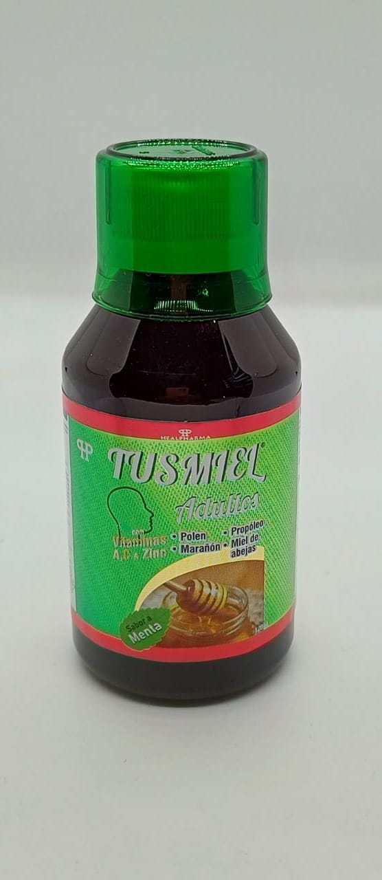 TUSMIEL ADULTOS VITAMINA A C ZINC FCO X 120ML MENTA