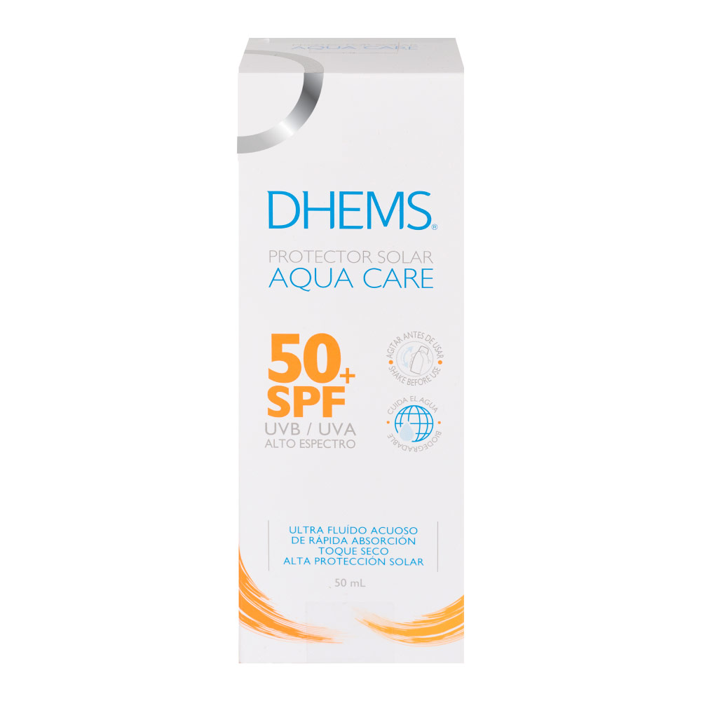PROTECTOR SOLAR AQUA CARE DHEMS SPF50+ FCO X 50ML