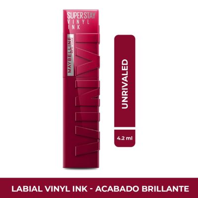 LABIAL LIQUIDO MAYBELLINE 30 SUPER STAY VINYL INK FCO X 4.2ML UNRIVALED