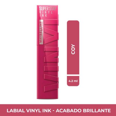 LABIAL LIQUIDO MAYBELLINE 20 SUPER STAY VINYL INK FCO X 4.2ML COY