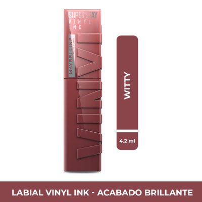 LABIAL LIQUIDO MAYBELLINE 40 SUPER STAY VINYL INK FCO X 4.2ML WITTY