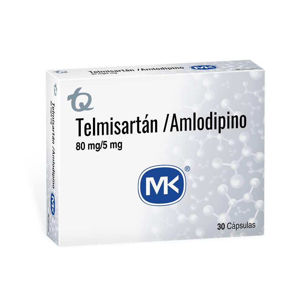 AMLODIPINO+TELMISARTAN (5+80)MG CAP CAJ X 30 MK