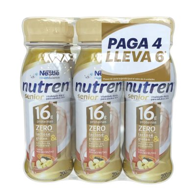 PROMO NUTREN SENIOR NESTLE PAGA 4 LLEVA 6 FCO X 200ML MIX DE FRUTAS