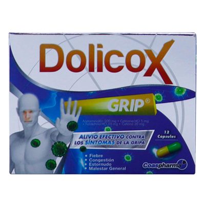 DOLICOX GRIP (500+30+5+10)MG CAP CAJ X 12