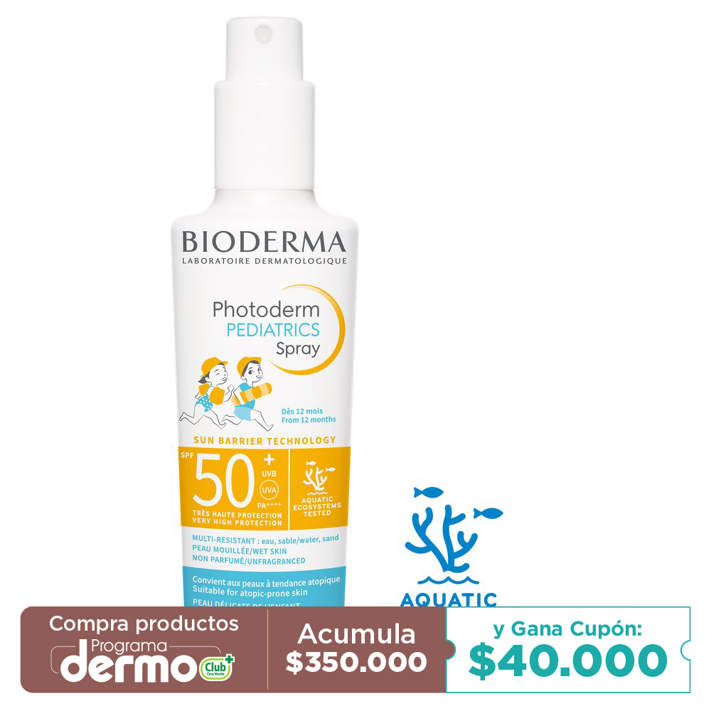 PROTECTOR SOLAR BIODERMA PHOTODERM PEDIATRICS SPRAY SPF50 + UVA FCO X 200ML