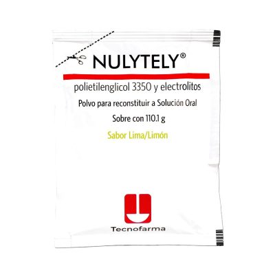 NULYTELY (105+4.6)GR/SOB POLV SUSP ORAL CAJ X 10SOB X 110.1GR LIMA LIMON