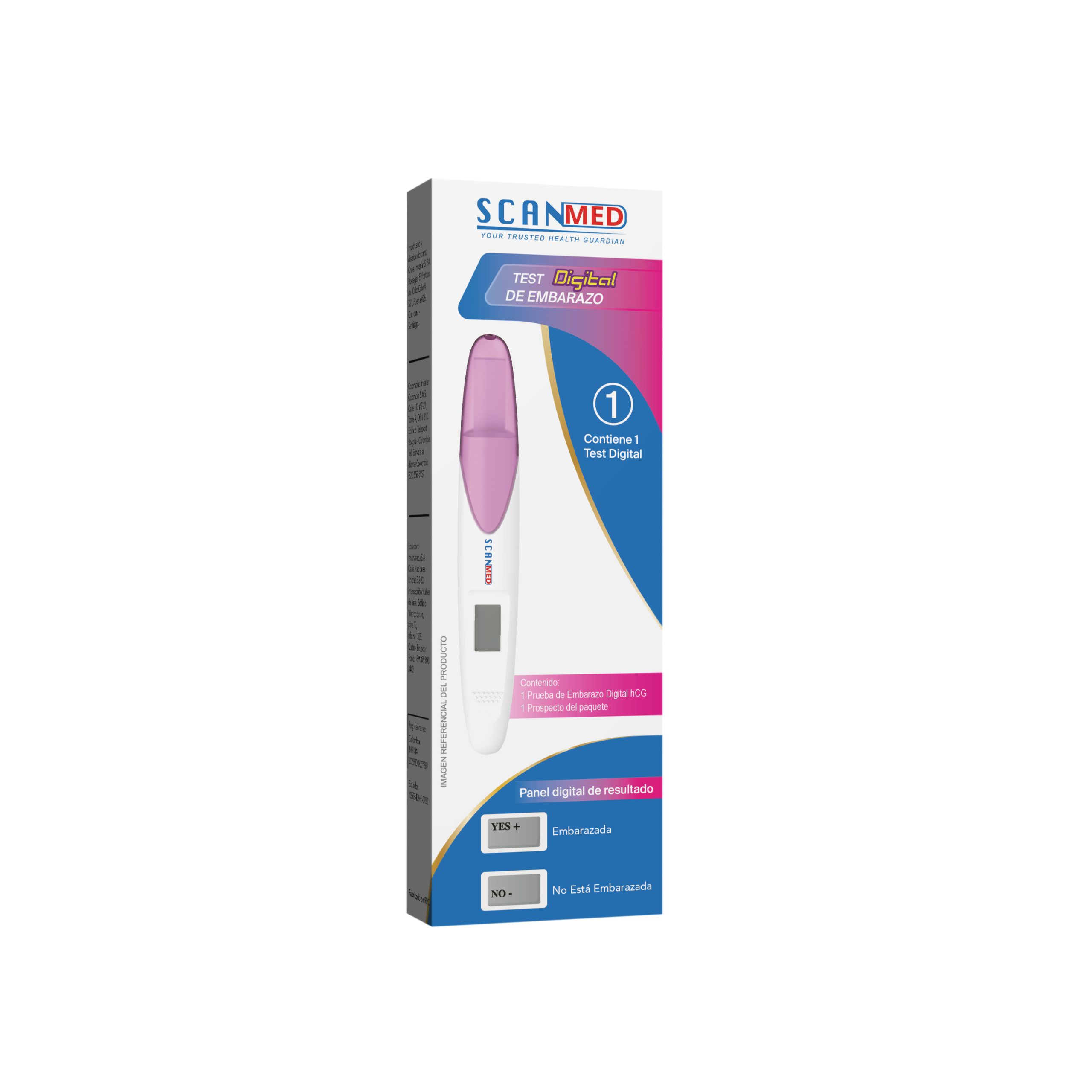 TEST DIGITAL EMBARAZO REF FHC-E103H CAJ X 1 SCANMED