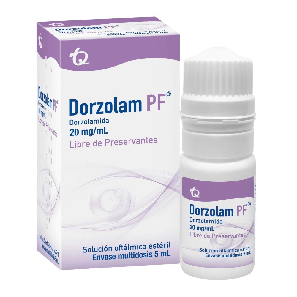 DORZOLAM PF 20MG/ML(2%) SOL OFT CAJ X 1FCOX5ML