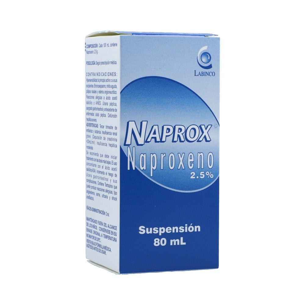 NAPROX 125MG/5ML(2.5%) SUSP ORAL FCO X 80ML