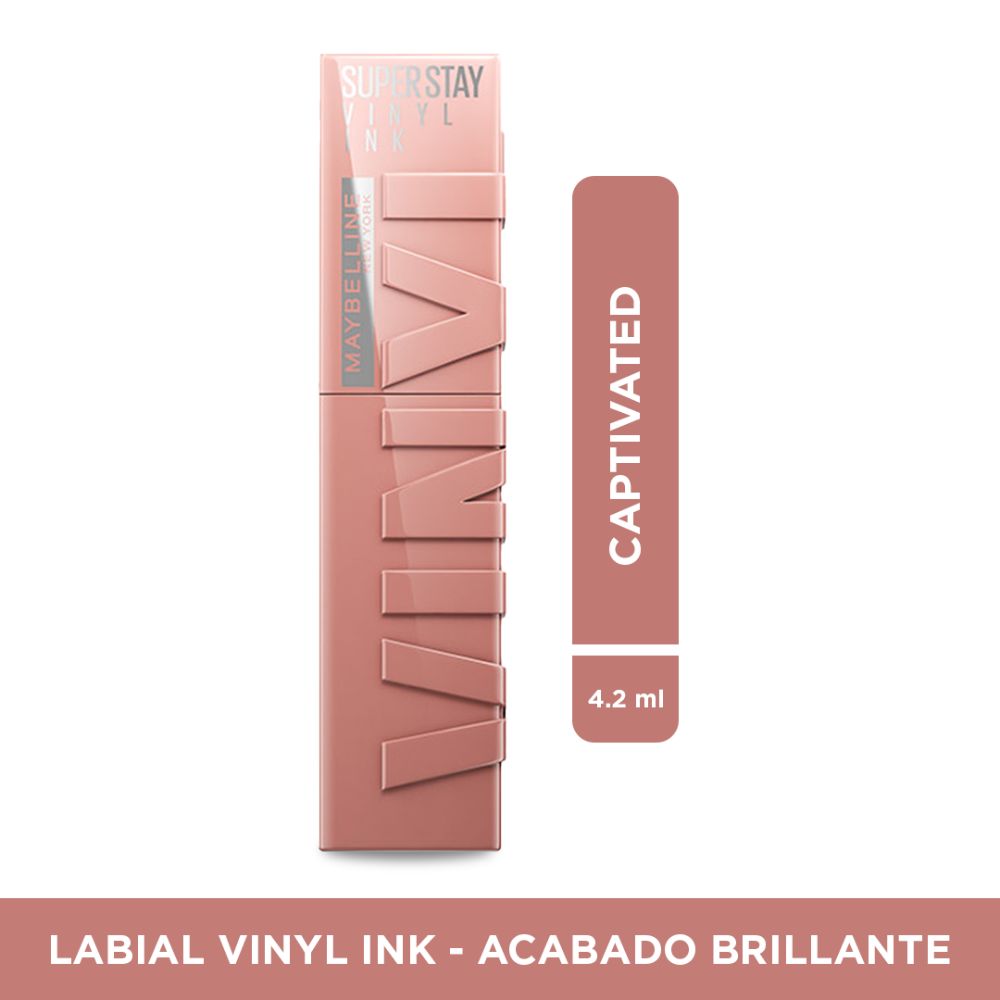 LABIAL LIQUIDO MAYBELLINE 95 SUPER STAY VINYL INK FCO X 4.2ML CAPTIVATED