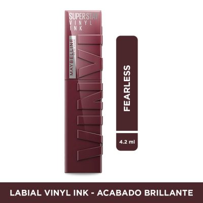 LABIAL LIQUIDO MAYBELLINE 135 SUPER STAY VINYL INK FCO X 4.2ML FEARLESS