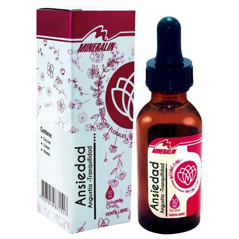 ANSIEDAD ANGUSTIA TRANQUILIDAD ESENCIA FLORAL SOL ORAL FCO X 30ML MINERALIN