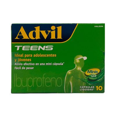 ADVIL TEENS 200MG CAP BLAND CAJ X 10