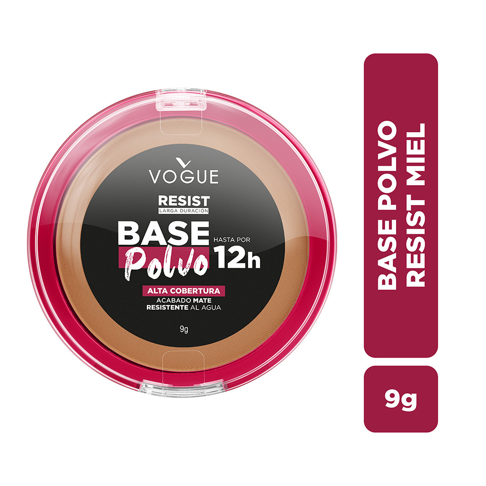 BASE POLVO VOGUE RESIST LARGA DURACION LAT X 9GR MIEL