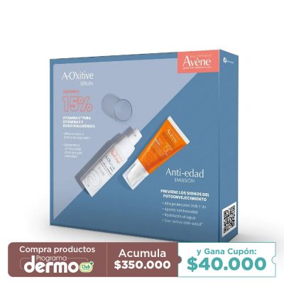 KIT SERUM OXITIVE + PROTECTOR SOLAR AVENE ANTIEDAD PAQ X 1FCOX30ML+1TUBX50ML