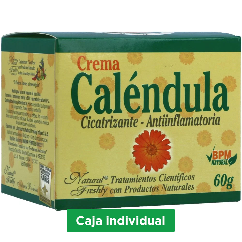 CREM DE CALENDULA 11000MG NATURAL FRESHLY POT X 60GR