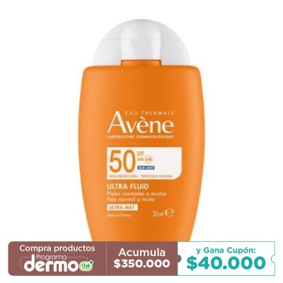 PROTECTOR SOLAR AVENE ULTRA FLUID ULTRA MAT SPF50 FCO X 50ML