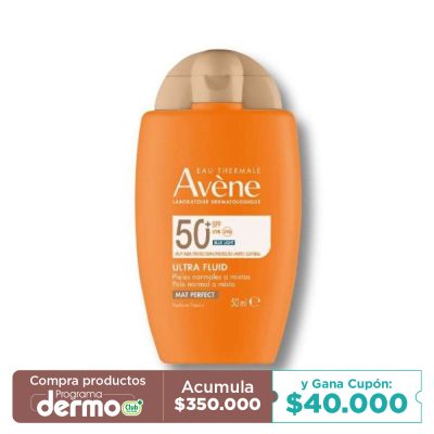 PROTECTOR SOLAR AVENE ULTRA FLUID MAT PERFECT SPF50+ FCO X 50ML
