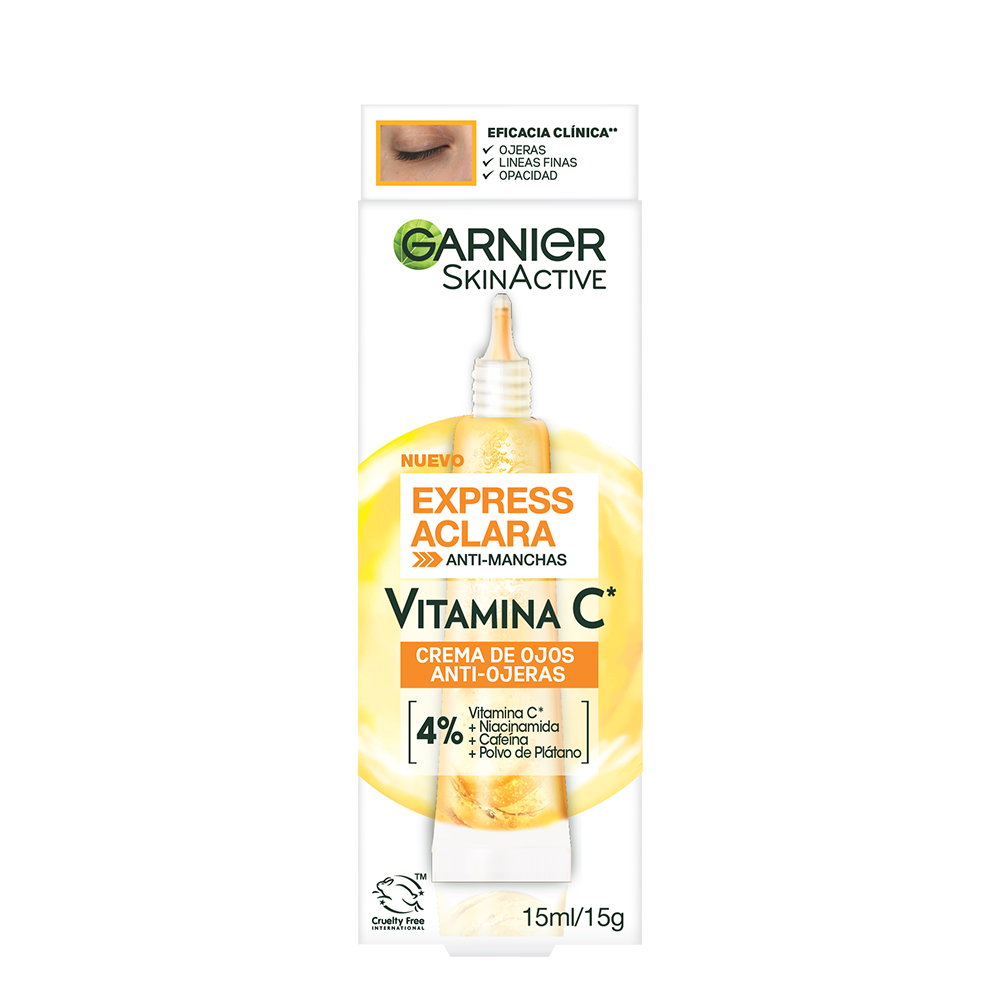 CREMA DE OJOS GARNIER EXPRESS ACLARA VITAMINA C TUB X 15ML