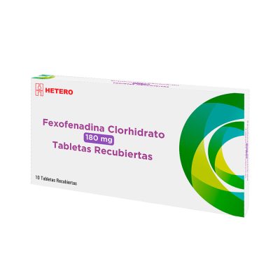 FEXOFENADINA 180MG TAB REC CAJ X 10 HETERO