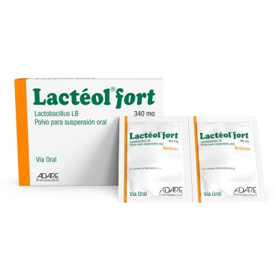 LACTEOL FORT SOBRES 340MG POLV SUSP ORAL CAJ X 6 SOB