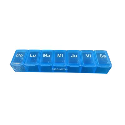 ORGANIZADOR DE PASTILLAS SCANMED SEMANAL UND AZUL