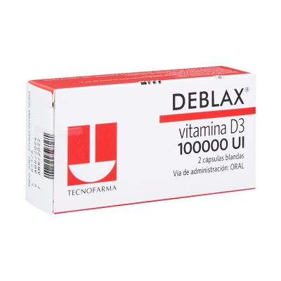 DEBLAX 100000UI CAP BLAND CAJ X 2