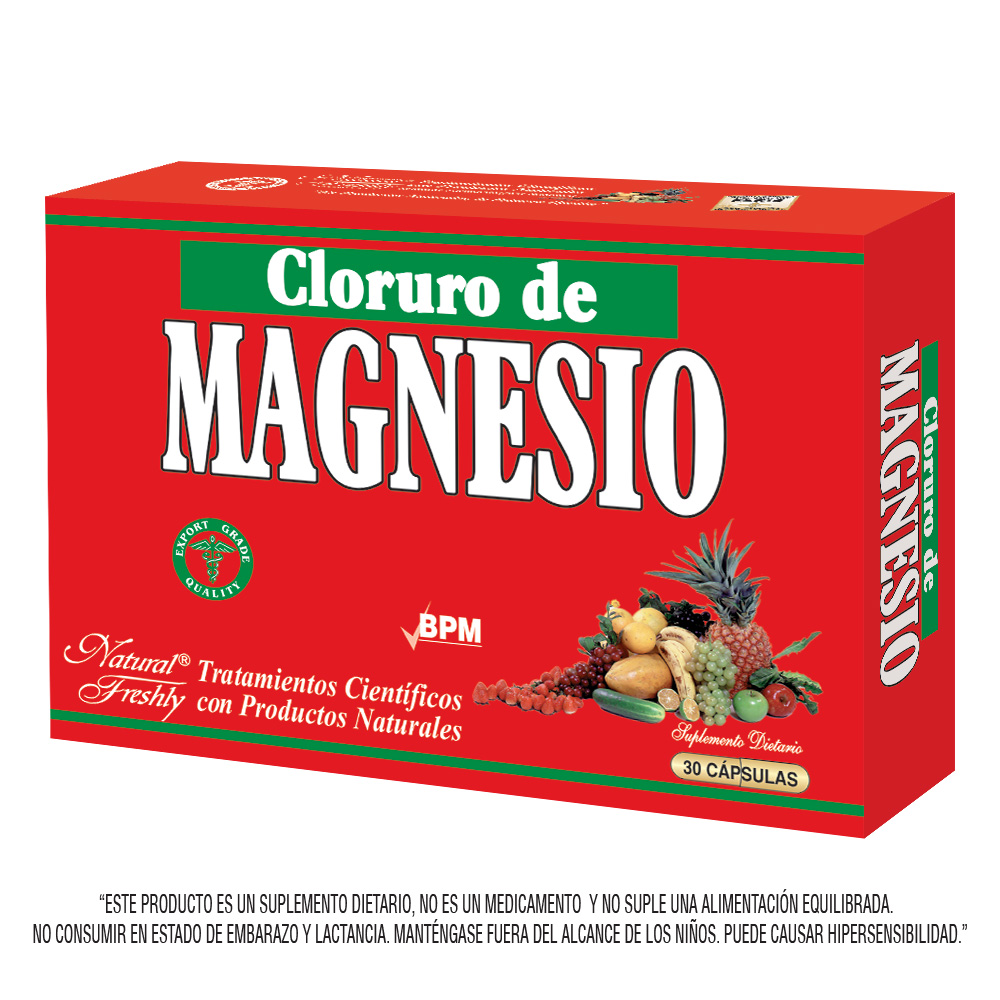 CLORURO DE MAGNESIO NATURAL FRESHLY CAP CAJ X 30