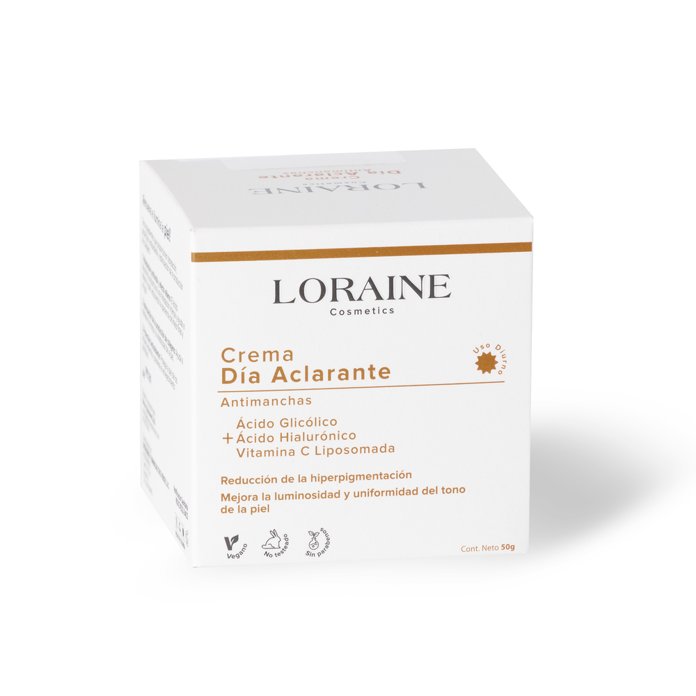 CREMA DIA LORAINE COSMETICS ACLARANTE ANTIMANCHAS POT X 50GR