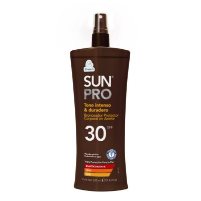 BRONCEADOR PROTECTOR CORPORAL EN ACEITE SUN PRO TONO INTENSO Y DURADERO SPF 30 FCO X 220ML