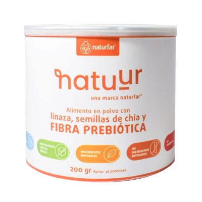 ALIMENTO EN POLVO NATUUR LINAZA SEMILLAS DE CHIA Y FIBRA PREBIOTICA TAR X 200GR