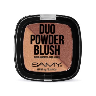 RUBOR DUO COMPACTO CUADRADO SAMY CAJ X 6GR N. 05 BRONCE