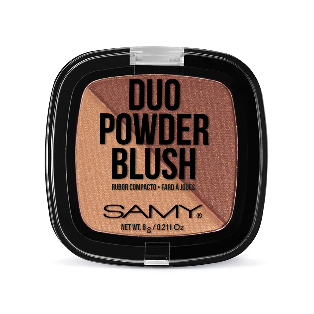 RUBOR DUO COMPACTO CUADRADO SAMY CAJ X 6GR N. 05 BRONCE