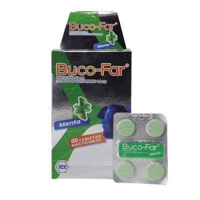 BUCO-FAR (10+1.4)MG TAB MAST CAJ X 96 MENTA