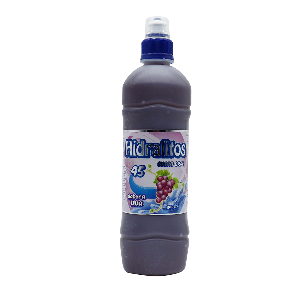 HIDRALITOS 45MEQ(Na)/L SOL ORAL FCO X 500ML UVA