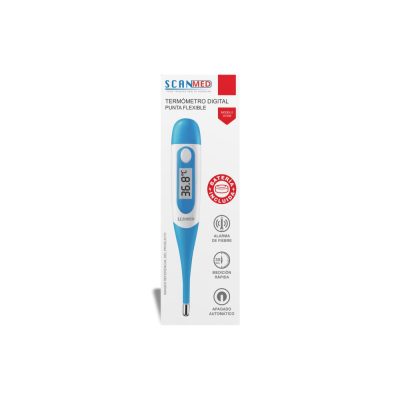 TERMOMETRO DIGITAL PUNTA FLEXIBLE CAJ X 1 SCANMED