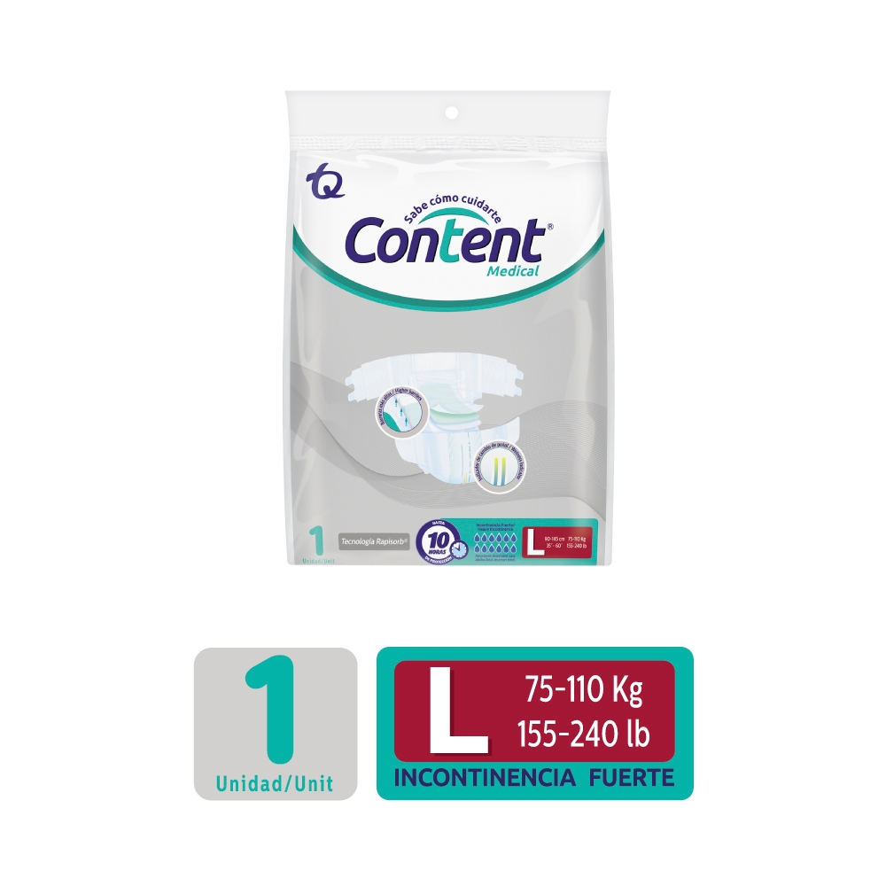 PANAL CONTENT MEDICAL CAJ X 10 UND TALLA L