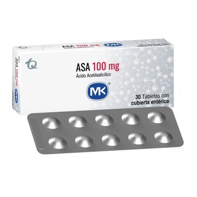 ASA 100MG TAB LIB RET CAJ X 30 MK